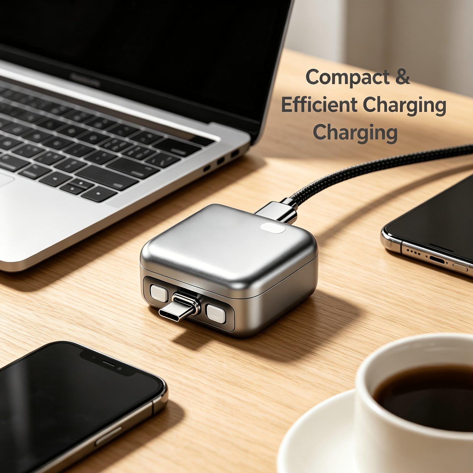 Chargeur de nuit Anti-Surcharge Séparateur Intelligent 140W Charge Rapide Arrêt Automatique ,Sécurisée, Câble Type-C
