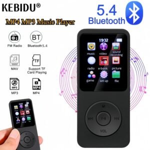 Lecteur MP3 MP4 1.8 pouces, haut-parleur intégré, lecteur de musique Portable, Bluetooth 5.4, stéréo, sport, Radio FM, E-Book, enregistrement TF
